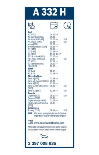 BOSCH Wiper Blade (3397008635)