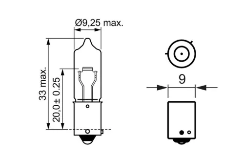 BOSCH Bulb, direction indicator (1987302533)
