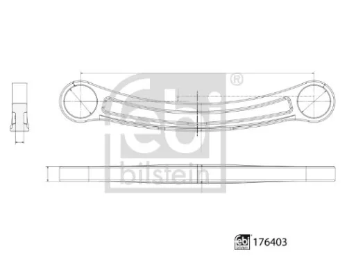 FEBI BILSTEIN 1x Control/Trailing Arm, wheel suspension (176403)