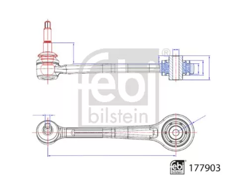 FEBI BILSTEIN 1x Control/Trailing Arm, wheel suspension (177903)