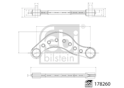 FEBI BILSTEIN 1x Control/Trailing Arm, wheel suspension (178260)