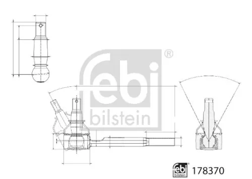 FEBI BILSTEIN 1x Tie Rod End (178370)