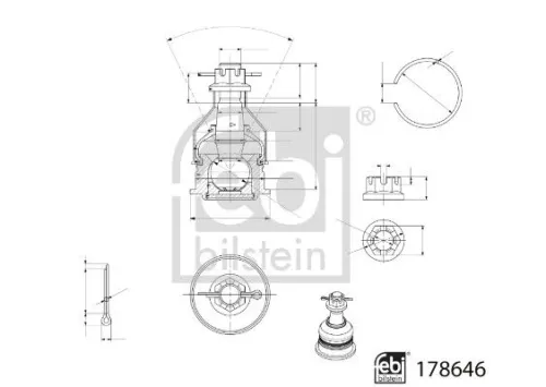 FEBI BILSTEIN 1x Ball Joint (178646)