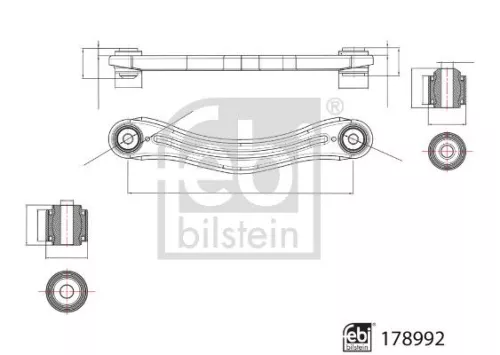 FEBI BILSTEIN 1x Control/Trailing Arm, wheel suspension (178992)