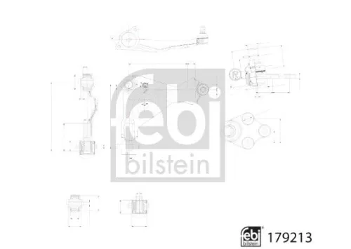 FEBI BILSTEIN 1x Control/Trailing Arm, wheel suspension (179213)