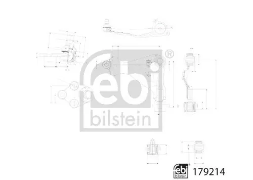 FEBI BILSTEIN 1x Control/Trailing Arm, wheel suspension (179214)
