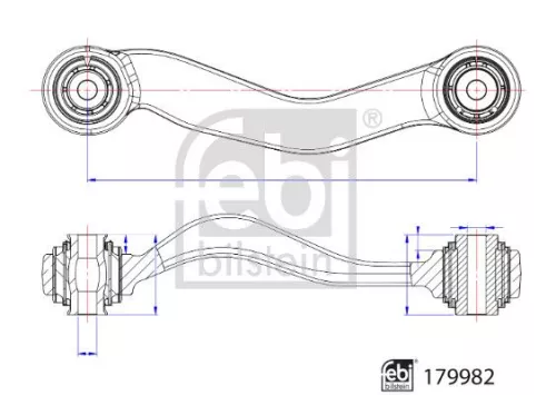 FEBI BILSTEIN 1x Control/Trailing Arm, wheel suspension (179982)