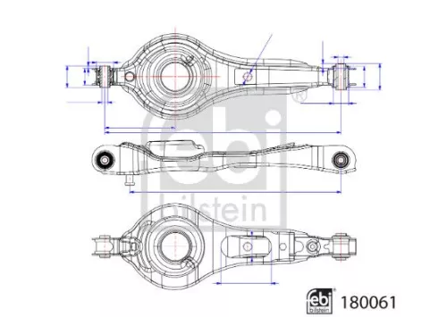 FEBI BILSTEIN 1x Control/Trailing Arm, wheel suspension (180061)