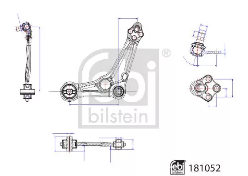 FEBI BILSTEIN 1x Control/Trailing Arm, wheel suspension (181052)