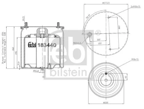 1x Bellow, air suspension