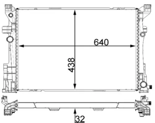 Radiator, engine cooling