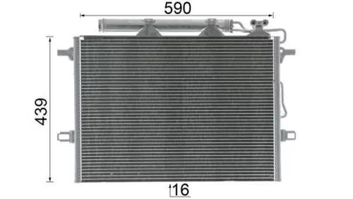 MAHLE Condenser, air conditioning (AC 318 000P)