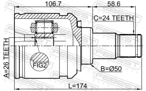FEBEST Joint Kit, drive shaft (0111-AGV10LH)