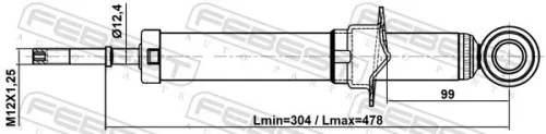 FEBEST Shock Absorber (01110-017R)