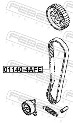 FEBEST Timing Belt (01140-4AFE)
