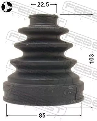 FEBEST Bellow, drive shaft (0115-140T)