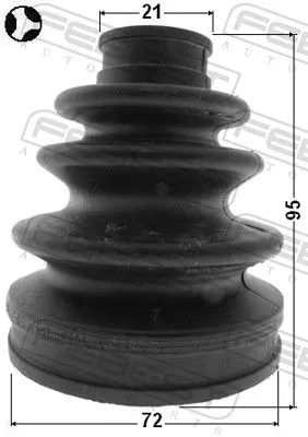FEBEST Bellow, drive shaft (0115-1NZFE)