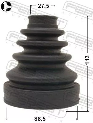 FEBEST Bellow, drive shaft (0115-GRJ120T)