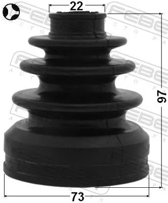 FEBEST Bellow, drive shaft (0115-GRX125)