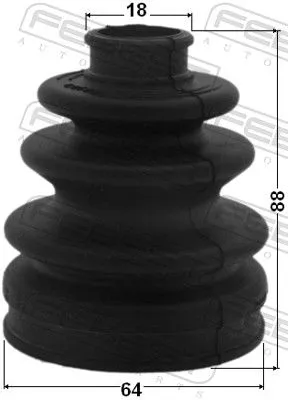 FEBEST Bellow, drive shaft (0115-MHU38R)