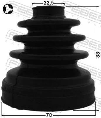 FEBEST Bellow, drive shaft (0115-ZNRRHT)