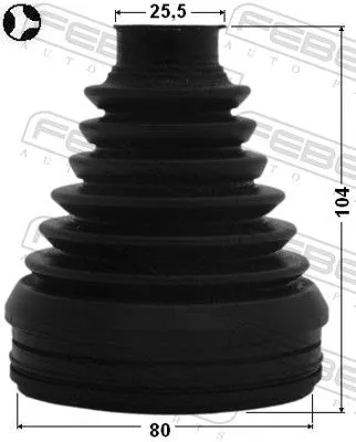 FEBEST Bellow, drive shaft (0115-ZVW30T)