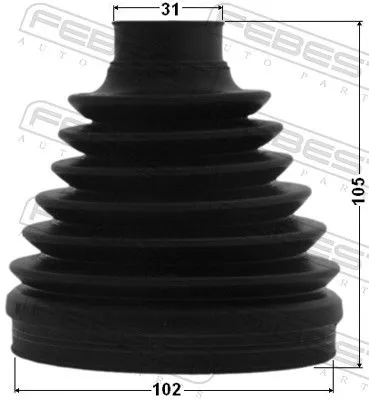FEBEST Bellow, drive shaft (0115P-UCK50)