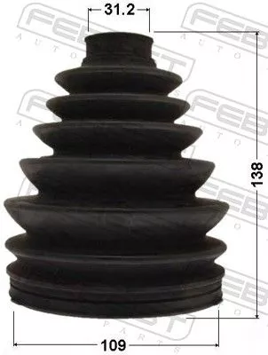 FEBEST Bellow, drive shaft (0117P-074)