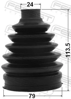 FEBEST Bellow, drive shaft (0117P-1NZFE)