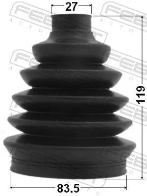 FEBEST Bellow, drive shaft (0117P-ACV30)