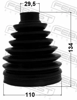 FEBEST Bellow, drive shaft (0117P-UCK50)