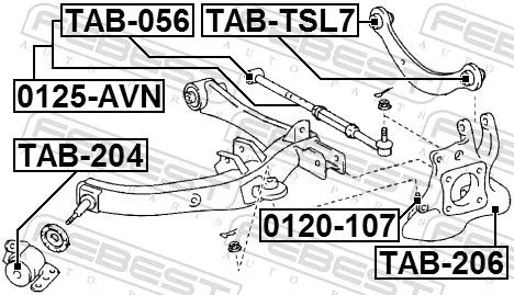 FEBEST Ball Joint (0120-107)