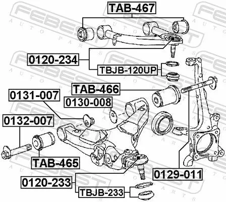 FEBEST Ball Joint (0120-233)