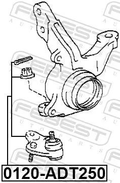 FEBEST Ball Joint (0120-ADT250)