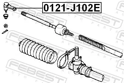 FEBEST Tie Rod End (0121-J102E)