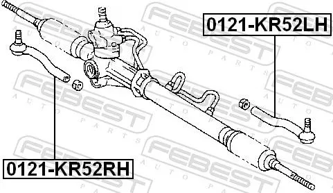 FEBEST Tie Rod End (0121-KR52LH)