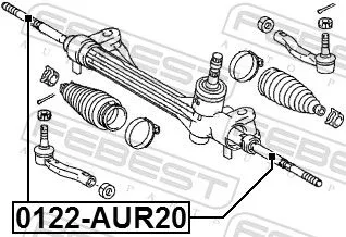 FEBEST Inner Tie Rod (0122-AUR20)