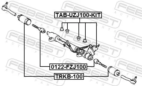 FEBEST Inner Tie Rod (0122-FZJ100)