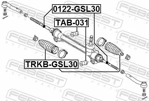 FEBEST Inner Tie Rod (0122-GSL30)