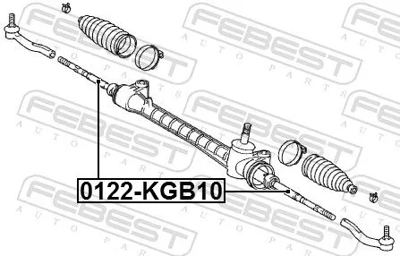 FEBEST Inner Tie Rod (0122-KGB10)