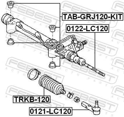 FEBEST Inner Tie Rod (0122-LC120)