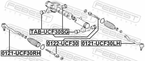 FEBEST Inner Tie Rod (0122-UCF30)