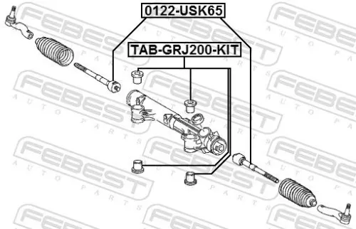 FEBEST Inner Tie Rod (0122-USK65)