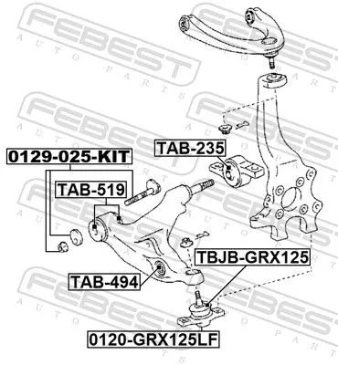 FEBEST Camber Correction Screw (0129-025-KIT)