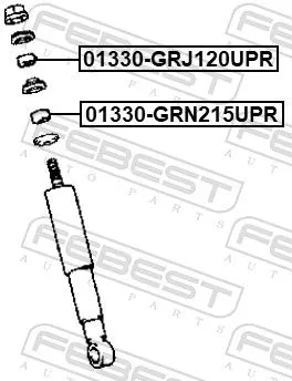 FEBEST Bush, shock absorber (01330-GRN215UPR)