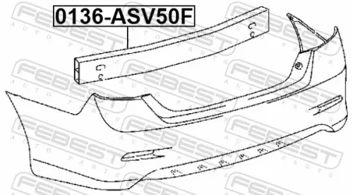 FEBEST Support, bumper (0136-ASV50R)