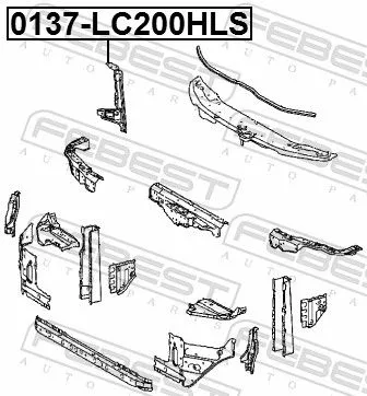 FEBEST Mounting Bracket, bumper (0137-LC200HLS)