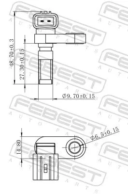 FEBEST Sensor, wheel speed (01606-001)