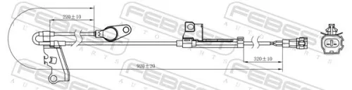FEBEST Sensor, wheel speed (01606-010)
