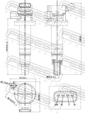 FEBEST Ignition Coil (01640-002)